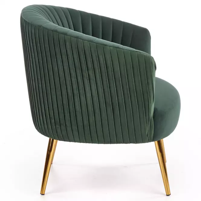 Fotel Crown zöld/arany,3