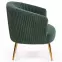 Fotel Crown zöld/arany,3
