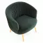 Fotel Crown zöld/arany,5
