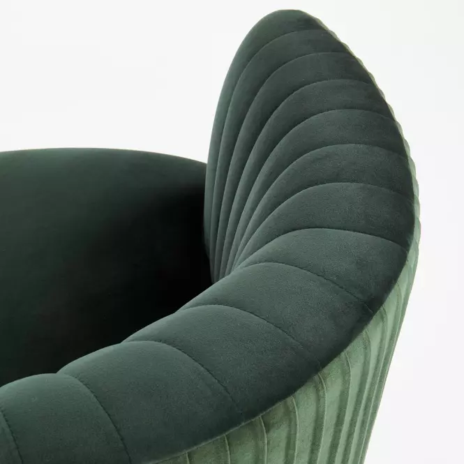 Fotel Crown zöld/arany,8