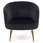 Fotel Crown fekete/arany