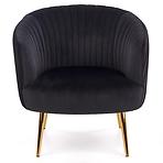Fotel Crown fekete/arany