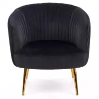 Fotel Crown fekete/arany