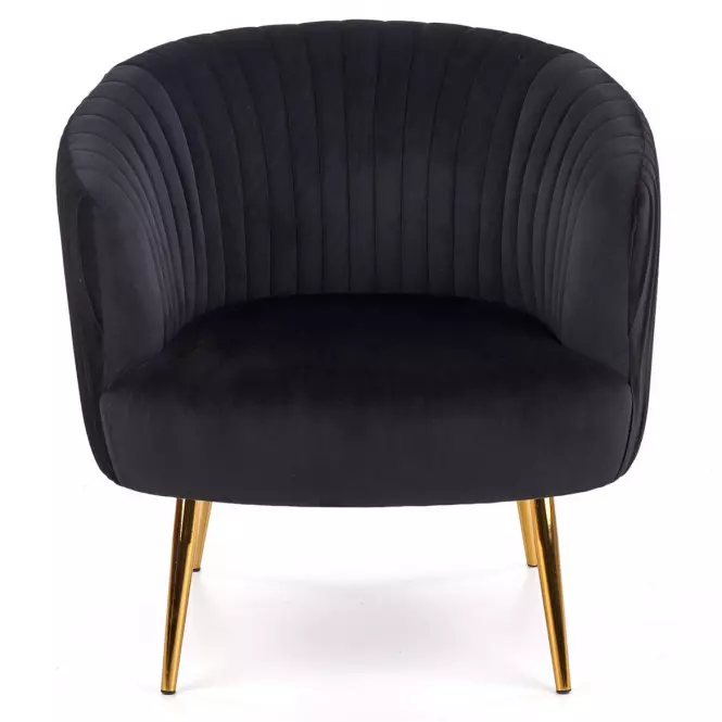 Fotel Crown fekete/arany