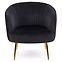 Fotel Crown fekete/arany