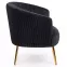 Fotel Crown fekete/arany,3