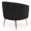 Fotel Crown fekete/arany,4
