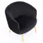Fotel Crown fekete/arany,5