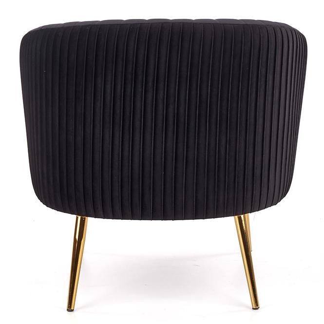 Fotel Crown fekete/arany