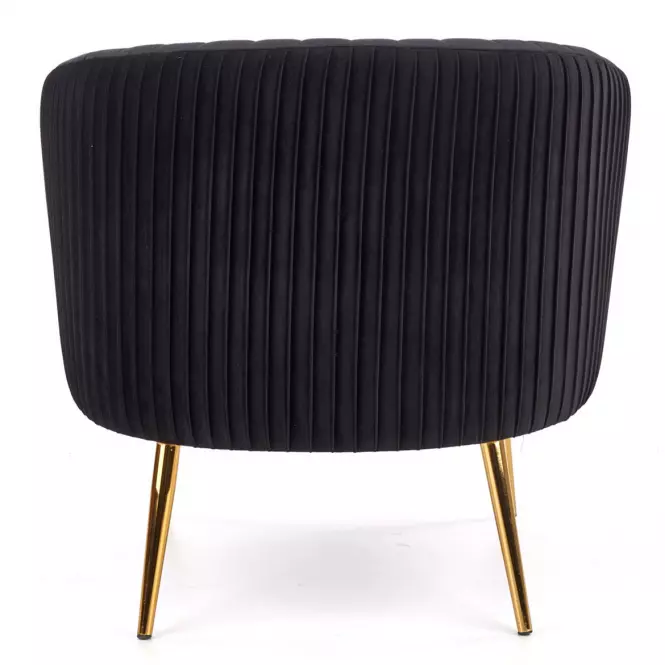 Fotel Crown fekete/arany,6