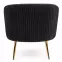 Fotel Crown fekete/arany,6