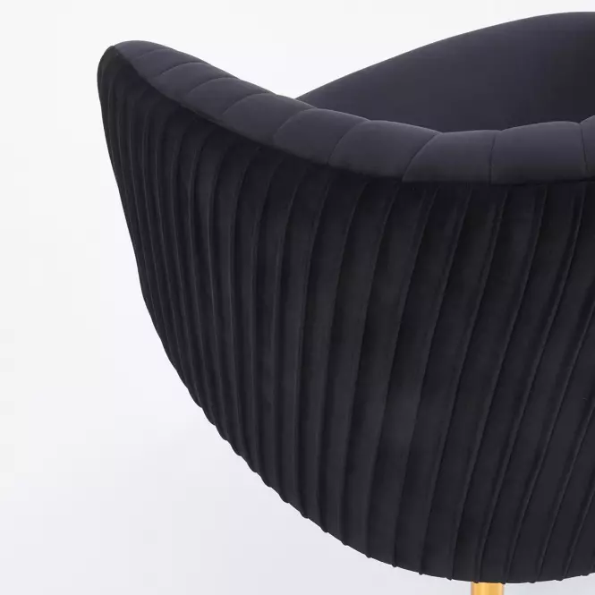 Fotel Crown fekete/arany,7