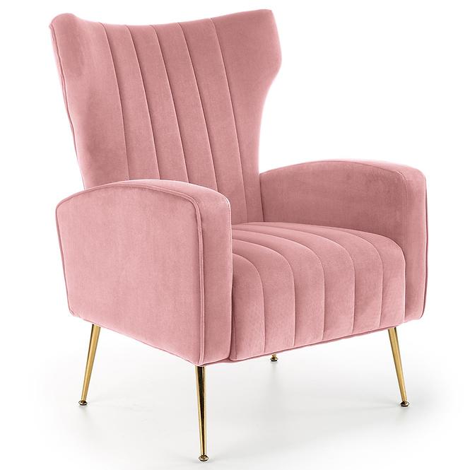 Fotel Vario rózsaszín/arany