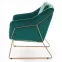 Fotel Soft 3 zöld/arany,3