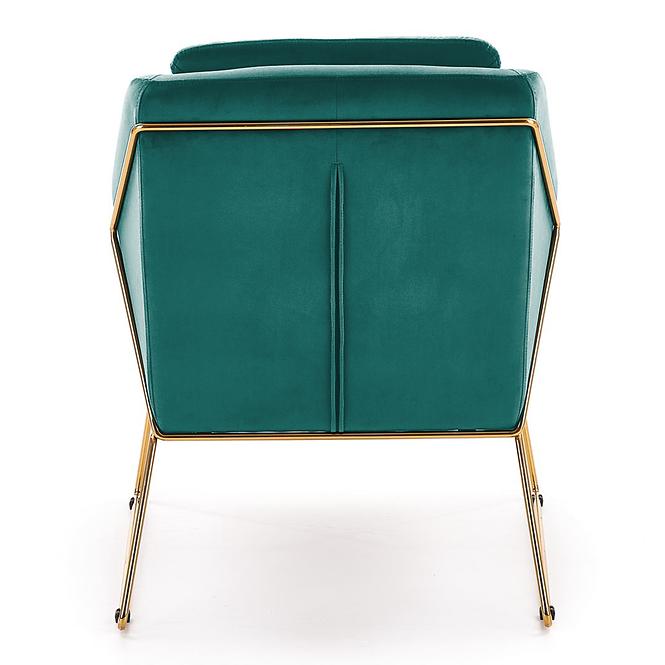 Fotel Soft 3 zöld/arany,6
