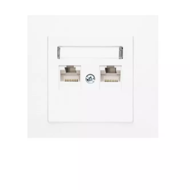 GPK-2L Dupla RJ45 számítógép-aljzat fehér
