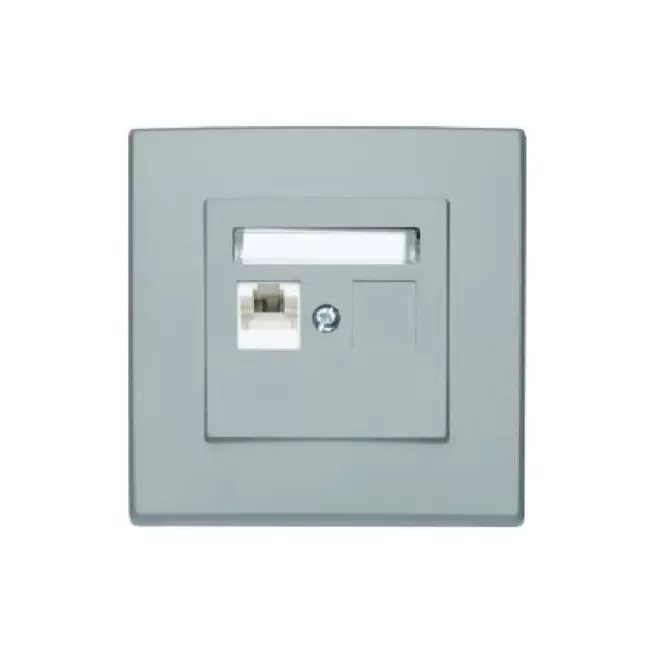 GPK-1L Egyetlen RJ45 számítógép-aljzat hamuszürke