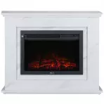 Elektromos kandalló szabadon álló fehér márvány 2000W