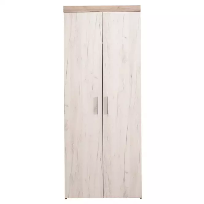 Szekrény Arno 2K szürke/fehér tölgy 11008691