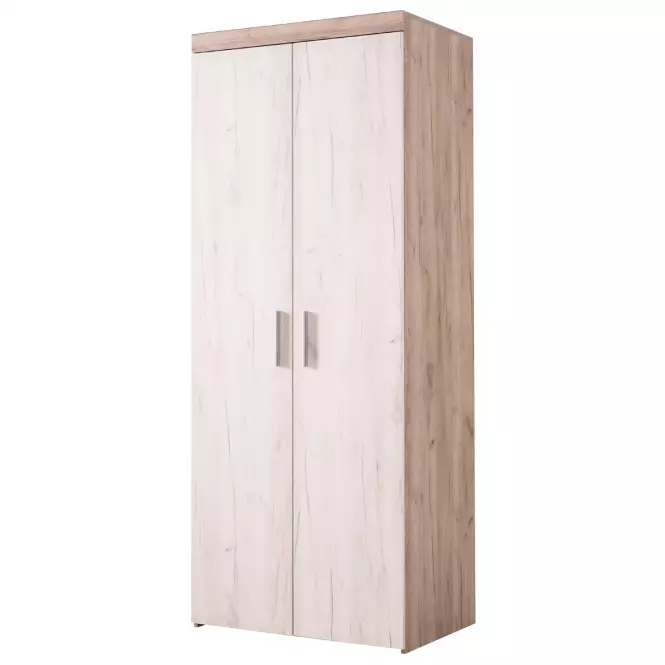 Szekrény Arno 2K szürke/fehér tölgy 11008691