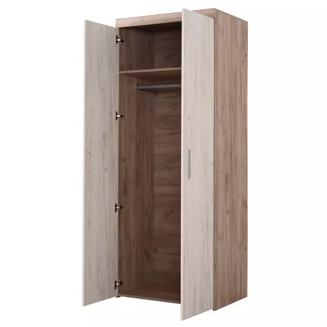 Szekrény Arno 2K szürke/fehér tölgy 11008691,6