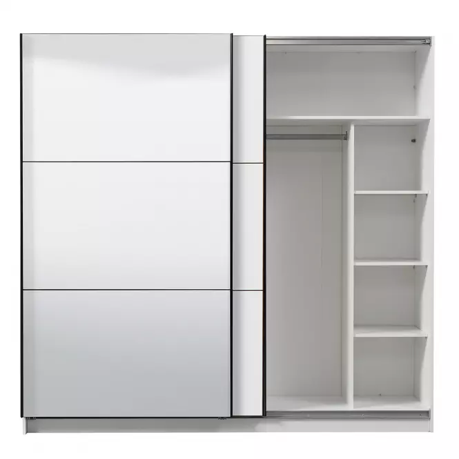 Szekrény Sierra 220 tükör fehér 11008286