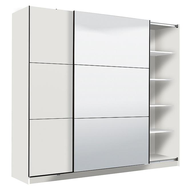 Szekrény Sierra 220 tükör fehér 11008286