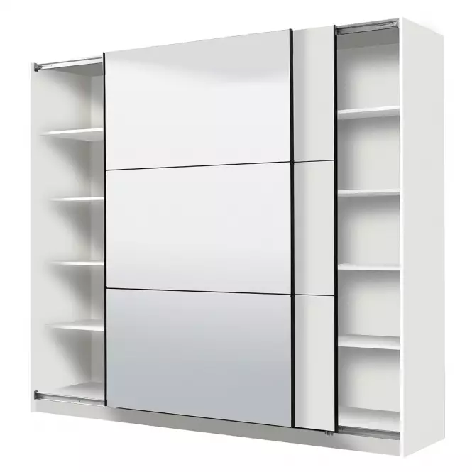 Szekrény Sierra 220 tükör fehér 11008286