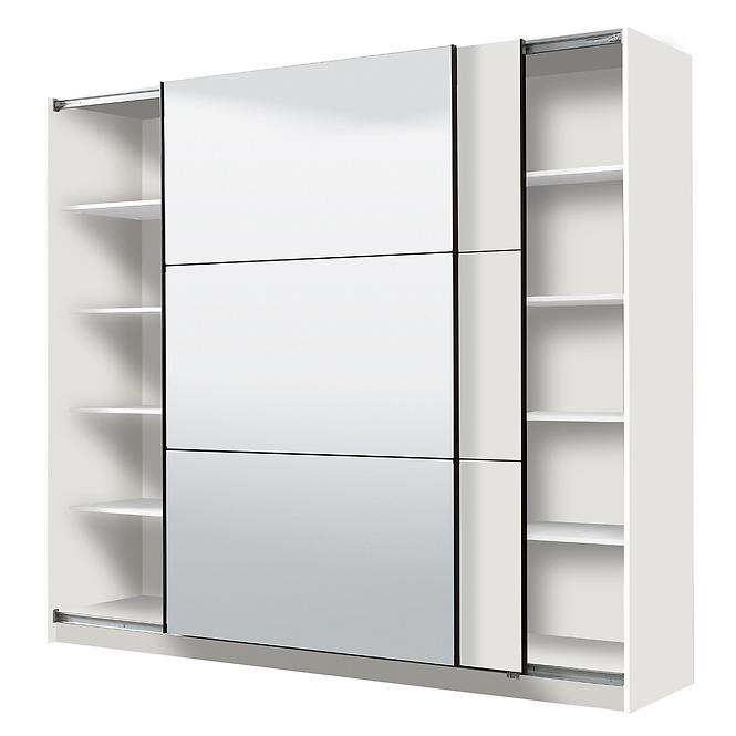 Szekrény Sierra 220 tükör fehér 11008286
