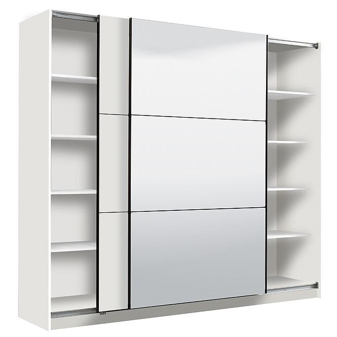 Szekrény Sierra 220 tükör fehér 11008286