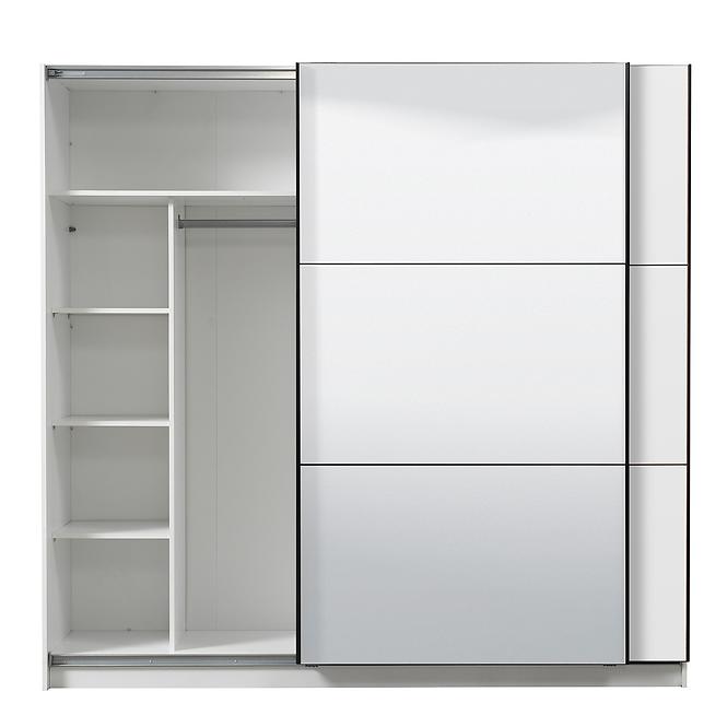 Szekrény Sierra 220 tükör fehér 11008286