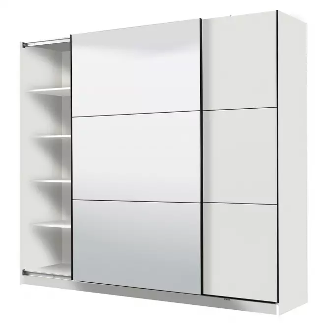Szekrény Sierra 220 tükör fehér 11008286