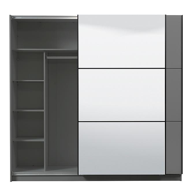 Szekrény Sierra 220 tükör grafit 11008287,5