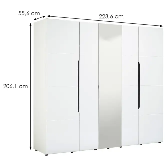 Szekrény Ksanti 5K10 fehér 11008722,13
