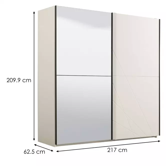 Szekrény Ksanti 220 20G fehér 11008374
