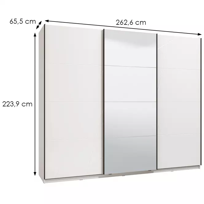 Szekrény Ksanti 270 0G M fehér 11011104