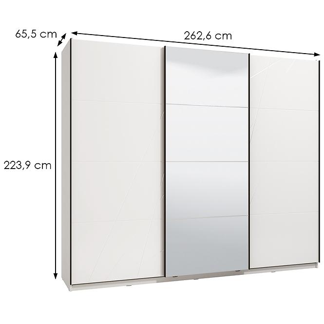 Szekrény Ksanti 270 0G M fehér 11011104