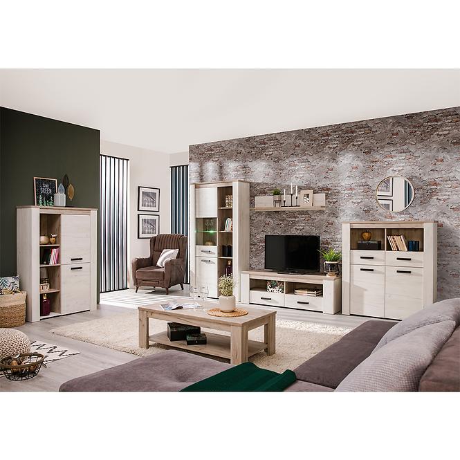 Vitrin Kent POP V fehér tölgy 11008835