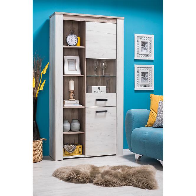 Vitrin Kent POP V fehér tölgy 11008835