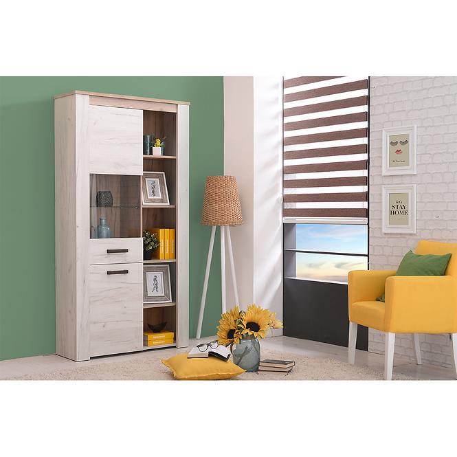Vitrin Kent POP V fehér tölgy 11008835
