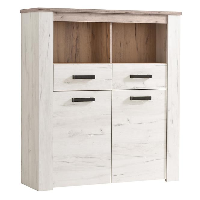 Vitrin Kent POP 2F fehér tölgy 11008837