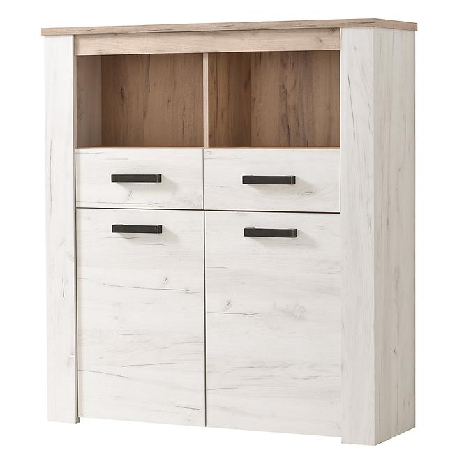 Vitrin Kent POP 2F fehér tölgy 11008837