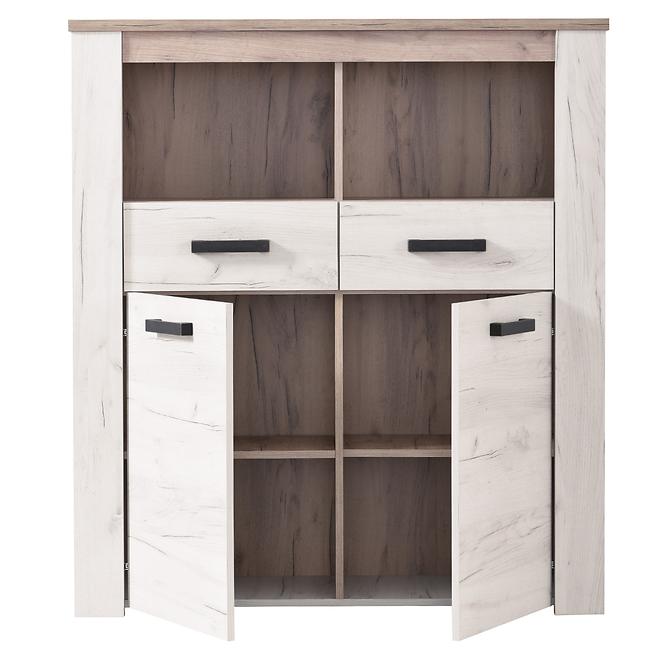 Vitrin Kent POP 2F fehér tölgy 11008837