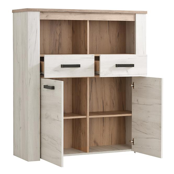 Vitrin Kent POP 2F fehér tölgy 11008837