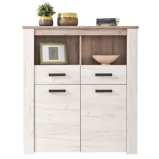 Vitrin Kent POP 2F fehér tölgy 11008837