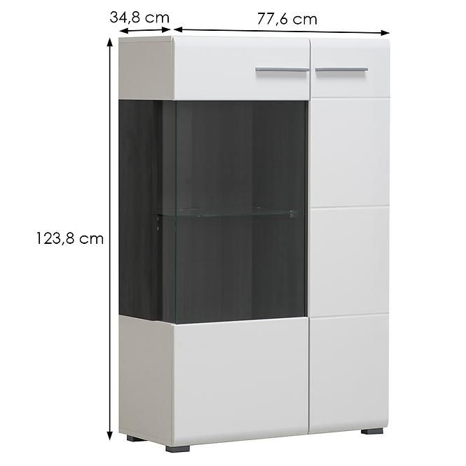 Vitrin Enzo 2K 125 fehér 11008845