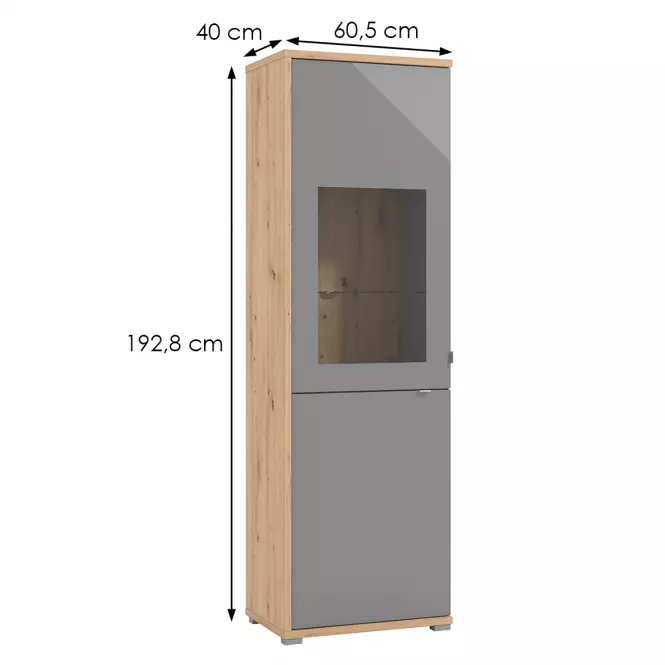 Vitrin Andora 1KVS1 szürke 11011372