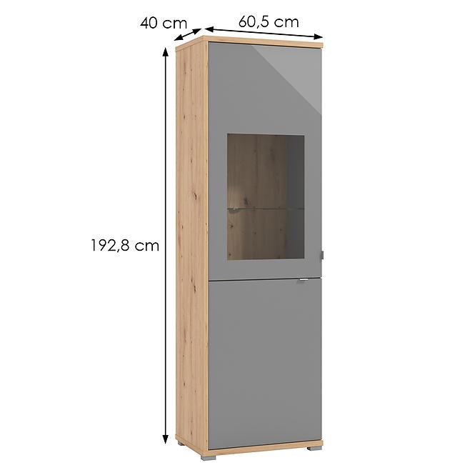 Vitrin Andora 1KVS1 szürke 11011372