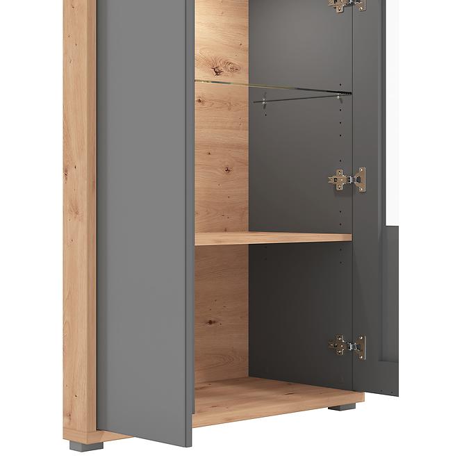 Vitrin Andora 2KVS2 szürke 11011373,17