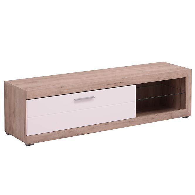 Szekrény RTV Remo szürke tölgy/fehér 11008810,2